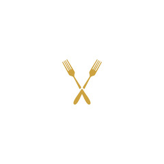 Cutlery logo design vectors template for restaurant V.3