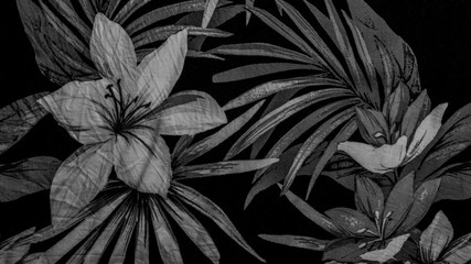 black floral background