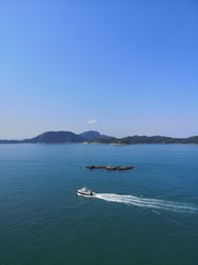 Overlook Lamma Island, Magazine Island and Lung Shan Pai from South Horizons, Apleichau, Hong Kong