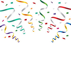 party streamer ribbon. celebration 