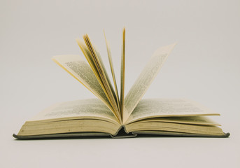 open book isolated on white background