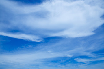 Naklejka na ściany i meble Blue sky with white cloud.