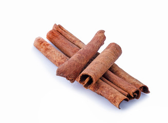 cinnamon stick isolated on white background