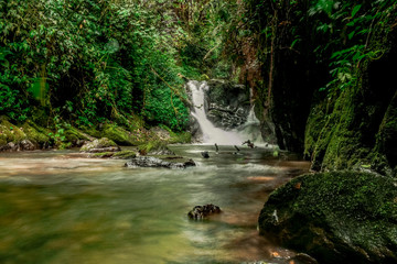 Fototapeta premium waterfall captured with long exposure