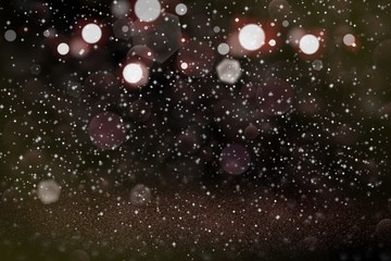 pretty sparkling glitter lights defocused bokeh abstract background with sparks fly, festive mockup texture with blank space for your content