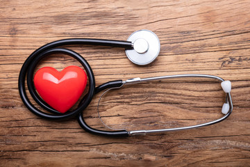 Red Heart With Stethoscope