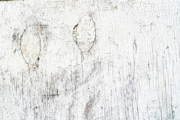 White texture background. Old cracked wood texture. Different fractures of surface. Vertical lines...