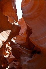 Antelope canyon in the desert of Arizona
