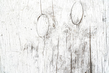 White texture background. Old cracked wood texture. Different fractures of surface. Vertical lines...