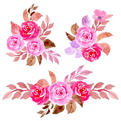 lovely watercolor floral arrangement collection