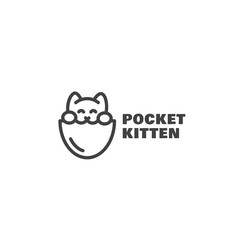 Pocket kitten logo