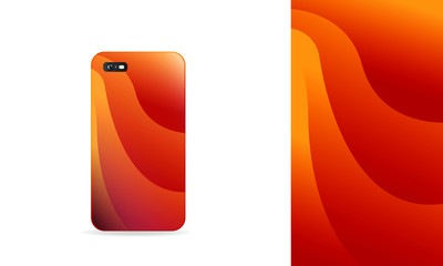 phone case vector design template. eps10