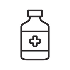 Obraz premium medicine bottle icon vector design illustration