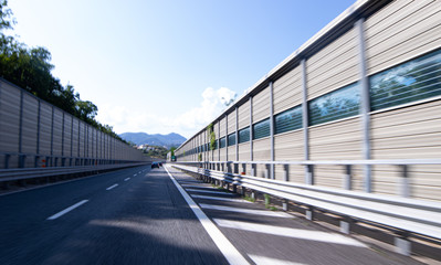 speeding on the highway