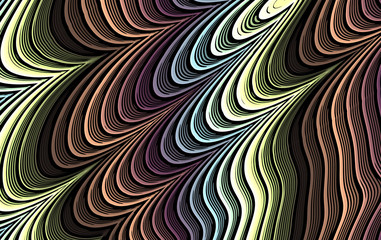 psychodelic wavy multi colors