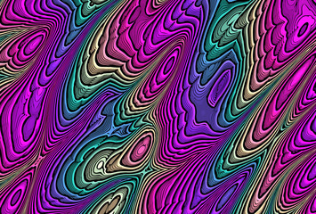 psychodelic wavy multi colors