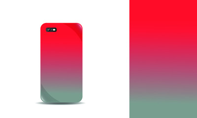 phone case vector design template. eps10