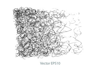 hand drawn scribble sketch background. Vector set