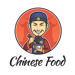 Chinese Food Illustration Logo