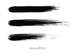 black brush stroke stripes. vector background