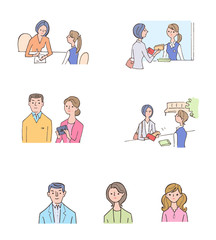 シニア夫婦　窓口相談　セット　