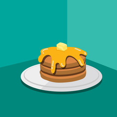 pancake homemade food delicious of sweet