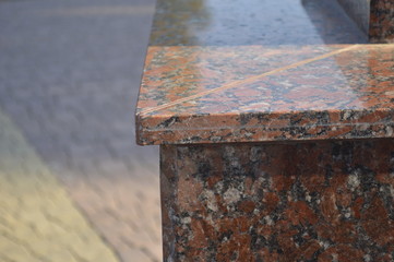 marble base of the monument