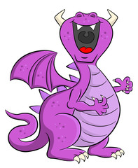 loud laughing cartoon dragon