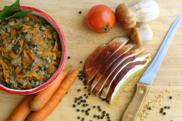 pasta with tomato and sauce