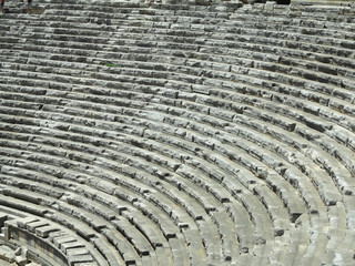 Ancient amphitheater in Myra, Turkey - archeology background