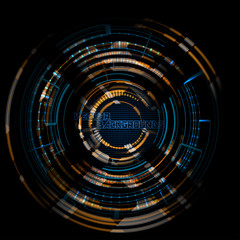 Tech round lighting motion concept vector abstract wallpaper backgrounds
