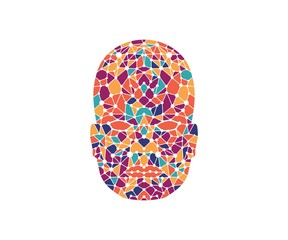 Face connect logo vector illustration.