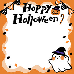 Happy Halloween ghost flame