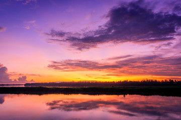 Obraz na płótnie Canvas Scenic View Of Dramatic Sky During Sunset
