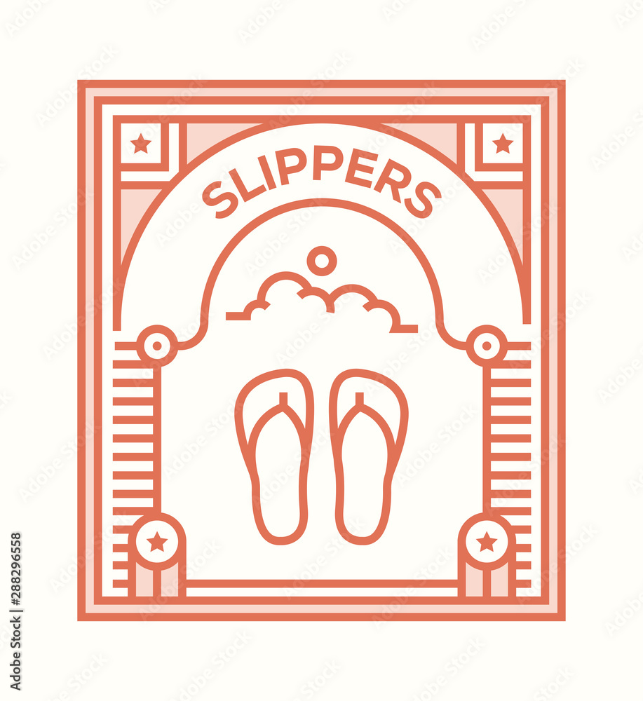 Canvas Prints SLIPPERS ICON CONCEPT