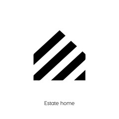 estate home icon vector symbol