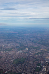 aerial view of city