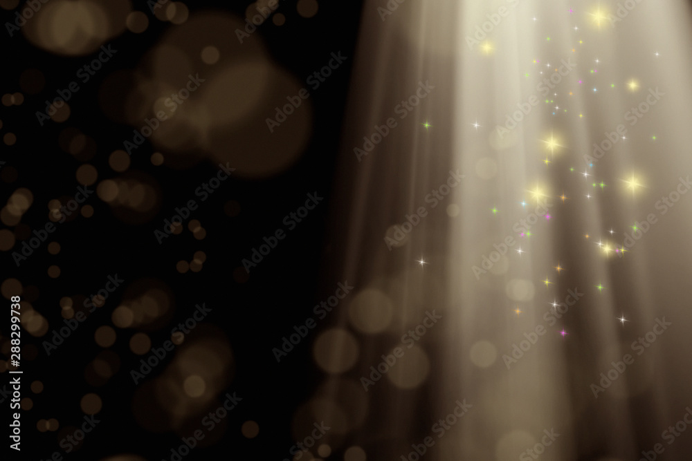 Canvas Prints abstract background image of blurry lights and light beam manipulations over black background
