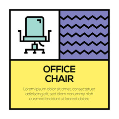 OFFICE CHAIR ICON CONCEPT