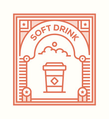 SOFT DRINK ICON CONCEPT
