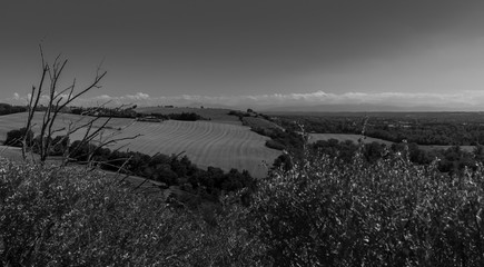 Point de vue dans le sud de la France