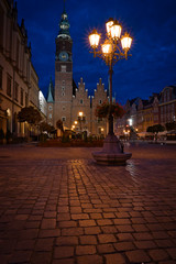 Obraz premium Altstadt von Breslau / Wroclaw zum Sonnenaufgang