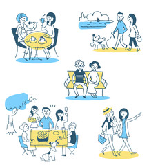 ライフシーン　セット　ブルー