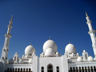 Fototapeta na wymiar sheikh zayed mosque, emirates, abu dhabi