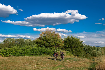 Obraz premium Pause bei der Radeltour