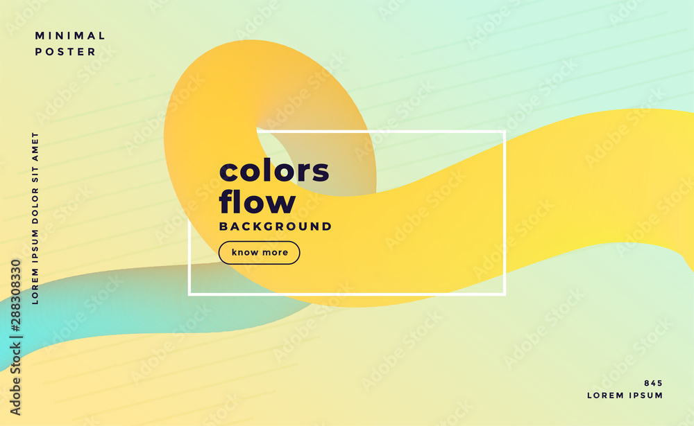 Wall mural soft pastel color abstract fluid loop background