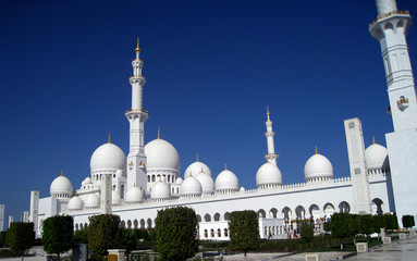 sheikh zayed mosque in abu dhabi