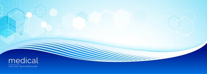 medical science banner with text space design