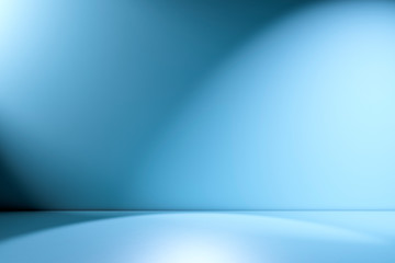 Beams of spotlight on a blue green background