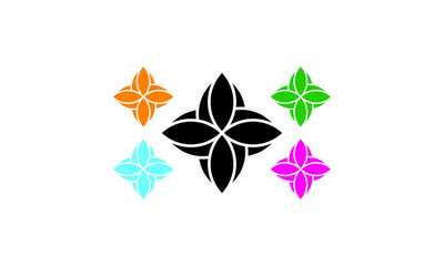 Abstract elegant tree leaf flower logo icon vector design. Universal creative premium symbol. Graceful jewel boutique vector sign.Florist Logo Design Template. Vector Illustration, Floral logo 